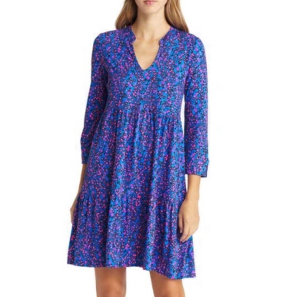 Medium Alaina Swing Lilly Pulitzer Cotton Dress with 3/4 sleeves